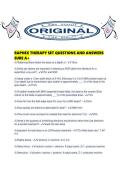 RAPHEX THERAPY SET QUESTIONS AND ANSWERS SURE A&period;pdf
