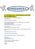 CJE PHARMACOLOGY COMPREHENSIVE QUESTIONS AND ANSWERS SURE A&period;pdf