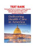 Test Bank for Delivering Health Care In America&colon; A Systems Approach&comma; 7th Edition By Leiyu Shi & Douglas A&period; Singh &vert; 2026&sol;2027 Health Systems Exam Prep &vert; Questions & Answers Pdf&NewLine;
