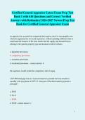 Certified General Appraiser Latest Exam Prep Test Bank 1 with 610 Questions and Correct Verified Answers with Rationales&sol; 2026-2027 Newest Prep Test Bank for Certified General Appraiser Exam