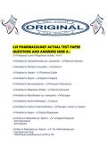 CJE PHARMACOLOGY ACTUAL TEST PAPER QUESTIONS AND ANSWERS SURE A&period;pdf