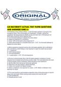CJE MATERNITY ACTUAL TEST PAPER QUESTIONS AND ANSWERS SURE A&period;pdf