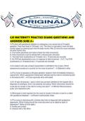 CJE MATERNITY PRACTICE EXAMS QUESTIONS AND ANSWERS SURE A&period;pdf
