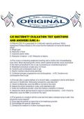 CJE MATERNITY EVALUATION TEST QUESTIONS AND ANSWERS SURE A&period;pdf