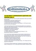 CJE MATERNITY COMPREHENSIVE QUESTIONS AND ANSWERS SURE A&period;pdf