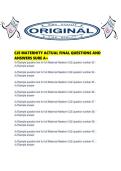 CJE MATERNITY ACTUAL FINAL QUESTIONS AND ANSWERS SURE A&period;pdf
