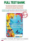Test Bank for Varcarolis&rsquo; Foundations of Psychiatric-Mental Health Nursing&comma; 9th Edition by Margaret Jordan Halter &vert; Chapters 1&ndash;37 &vert; Complete 2025&sol;26