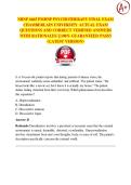 NRNP 6665 PMHNP PSYCHOTHERAPY FINAL EXAM 2026 &sol; 2027  CHAMBERLAIN UNIVERSITY  QUESTIONS AND CORRECT VERIFIED ANSWERS WITH RATIONALES &vert;&vert; 100&percnt; GUARANTEED PASS&excl;&excl;   <LATEST VERSION>