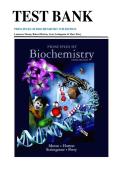 Test Bank for Principles of Biochemistry&comma; 5th Edition by Moran&comma; Horton&comma; Scrimgeour & Perry &ndash; Complete Chapters 1&ndash;23 with Verified Exam-Style Questions & Detailed Answers
