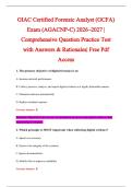 GIAC Certified Forensic Analyst &lpar;GCFA&rpar; &NewLine;Exam &lpar;AGACNP-C&rpar; 2026&ndash;2027 &vert; &NewLine;Comprehensive Question Practice Test &NewLine;with Answers & Rationales&vert; Free Pdf &NewLine;Access