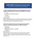 AANP PMHNP Certification Practice Exam&colon; 120 Questions with Answers and Rationales