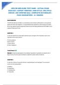 HESI RN MED-SURG TEST BANK - ACTUAL EXAM 2026&sol;2027 &vert; EXPERT VERIFIED &vert; NGN-STYLE &vert; MULTIPLE-CHOICE &vert; 200 VERIFIED Q&A &vert; COMPLETE RATIONALES &vert; PASS GUARANTEED - A&plus; GRADED