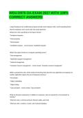 WGU D075 OA Exam Questions and Answers 2027 &vert; Complete Study Guide&NewLine;