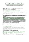Oregon Pesticide Laws and Safety Exam&NewLine;Questions and Answers with Rationales&vert; Latest Update&NewLine;