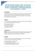 HESI RN MED-SURG VERSION A EXAM - ACTUAL EXAM 2026&sol;2027 &vert; EXPERT VERIFIED &vert; NGN-STYLE &vert; MULTIPLE-CHOICE &vert; 125 VERIFIED Q&A &vert; COMPLETE RATIONALES &vert; PASS GUARANTEED - A&plus; GRADED