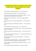 Air Assault School&comma; Phase II Test with all Correct & 100&percnt; Verified Answers &vert;Actual Complete Exam &vert;Already Graded A&plus;