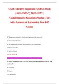 GIAC Security Essentials &lpar;GSEC&rpar; Exam &NewLine;&lpar;AGACNP-C&rpar; 2026&ndash;2027 &vert; &NewLine;Comprehensive Question Practice Test &NewLine;with Answers & Rationales&vert; Free Pdf &NewLine;Access