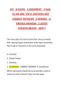 ATI Health Assessment Final&NewLine;