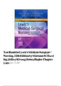 Test Bank For Lewis's Medical-Surgical Nursing Assessment and Management of Clinical Problems&comma; Single Volume 12th Edition by Mariann M&period; Harding&comma; Jeffrey Kwong&comma; Debra Hagler Chapter 1-69