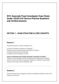 NYC Associate Fraud Investigator Exam Study Guide&colon; DCAS Civil Service Practice Questions and Verified Answers