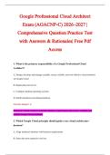 Google Professional Cloud Architect &NewLine;Exam &lpar;AGACNP-C&rpar; 2026&ndash;2027 &vert; &NewLine;Comprehensive Question Practice Test &NewLine;with Answers & Rationales&vert; Free Pdf &NewLine;Access