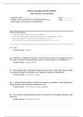 TCFP Hazmat Awareness&vert;TCFP & GFD Hazmat Awareness &vert;Questions and Answers &vert;2026 Latest Update with complete solutions