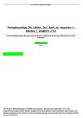 Pathophysiology 7th Edition Test Bank by Jacquelyn L&period; Banasik Chapters 1&ndash;54&period;&NewLine;&NewLine;