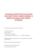 WGU C207 OA Exam Questions and Answers 2027 &vert; Complete Study Guide with Rationales