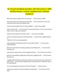 Air Assault Handbook Questions with All Correct & 100&percnt; Verified Answers &vert;Actual Complete Exam &vert;Already Graded A&plus;