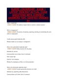 NURSE LEADERSHIP - EXAM 1&NewLine;LATEST 2026&sol;2027 ACTUAL EXAM&NewLine;QUESTIONS WITH CORRECT&NewLine;ANSWERS 100&percnt; VERIFIED GRADED&NewLine;A&plus;