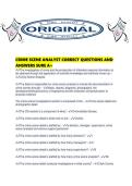 CRIME SCENE ANALYST CORRECT QUESTIONS AND ANSWERS SURE A&period;pdf