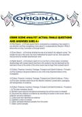 CRIME SCENE ANALYST ACTUAL FINALS QUESTIONS AND ANSWERS SURE A&period;pdf