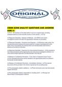 CRIME SCENE ANALYST QUESTIONS AND ANSWERS SURE A&period;pdf
