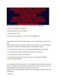 LEADERSHIP EXAM 1 PRACTICE&NewLine;QUESTIONS &lpar;2026&sol;2027&rpar;&NewLine;UPDATE&vert;EXAM&NewLine;QUESTIONS WITH MULTIPLE&NewLine;CHOICES &vert;VERIFIED & REVISED&NewLine;ANSWERS &lpar;NEW&rpar;&excl;&excl;&excl;