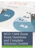 WGU C468 Exam Questions and Answers 2027 &vert; Complete Solutions Study Guide&NewLine;