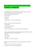 WGU D075 OA Exam Questions and Answers 2027 &vert; Complete Study Guide