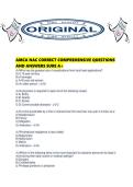 AMCA NAC CORRECT COMPREHENSIVE QUESTIONS AND ANSWERS SURE A&period;pdf&NewLine;&NewLine;1&period; Document information