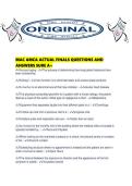 MAC AMCA ACTUAL FINALS QUESTIONS AND ANSWERS SURE A&period;pdf&NewLine;&NewLine;1&period; Document information