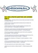 MAC AMCA UPDATED QUESTIONS AND ANSWERS SURE A&period;pdf&NewLine;&NewLine;1&period; Document information