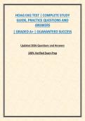 HOAG EKG TEST &vert; COMPLETE STUDY GUIDE&comma; PRACTICE QUESTIONS AND ANSWERS