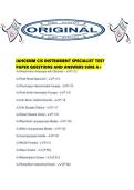 IAHCSMM CIS INSTRUMENT SPECIALIST TEST PAPER QUESTIONS AND ANSWERS SURE A&period;pdf