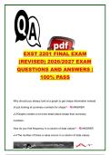 EXST 2201 Final Exam &lpar;Revised&rpar; 2026&sol;2027 &ndash; Complete Exam Questions and Correct Answers