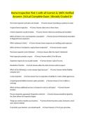 Home Inspection Test 1 with all Correct & 100&percnt; Verified Answers &vert;Actual Complete Exam &vert;Already Graded A&plus;