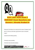 EXST 2201 EXAM COMPLETE PACKAGE DEAL