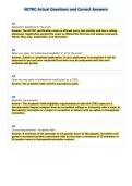 NCTRC Actual Questions and Correct Answers