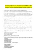 Home Inspection Exam with all Correct & 100&percnt; Verified Answers &vert;Actual Complete Update &vert;Already Graded A&plus;