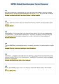 NCTRC Actual Questions and Correct Answers