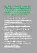 Testbank&colon; Human Anatomy 9th Edition by Marieb&comma; Brady&comma; Mallatt &ndash; Complete Chapters 1-25 Questions & Verified Answers &lpar;2026&rpar;