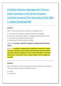 Certified Asbestos Management Planner &NewLine;Exam Questions And Correct Answers &NewLine;&lpar;Verified Answers&rpar; Plus Rationales 2026 Q&A &NewLine;&vert; Instant Download Pdf 