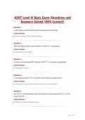 ASNT Level III Basic Exam &lpar;Questions and Answers&rpar;